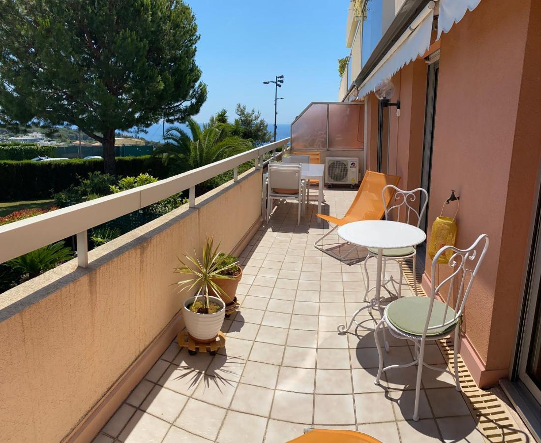 Superbe 2P vue mer, ensoleillé, piscine Roquebrune-Cap-Martin Exterior foto